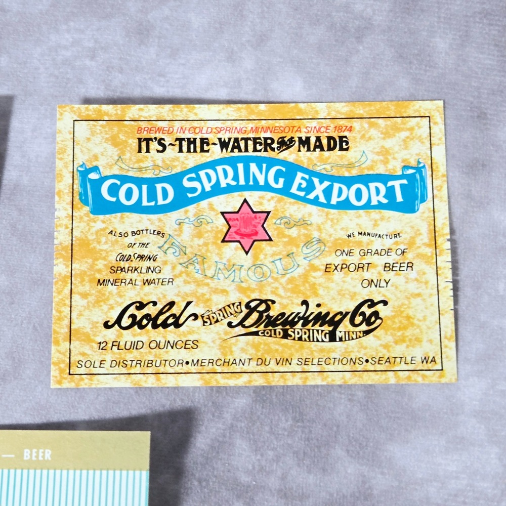 Cold Spring Beer Labels Light Strong‎ Export Cold Spring Brewing - Picture 3 of 4